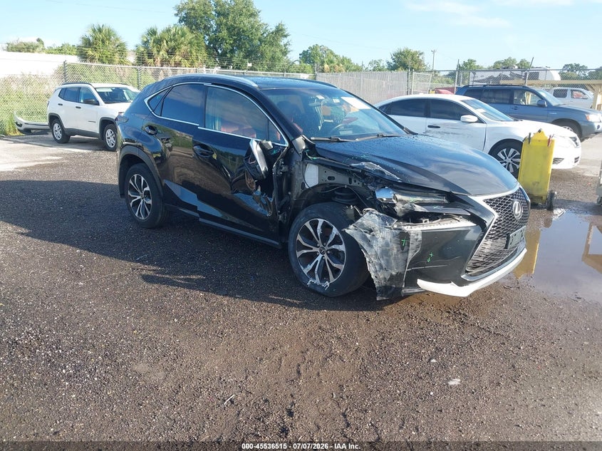 2015 Lexus Nx VIN JTJBARBZ2F2021898 IAAI salvage auction — SIDE, Rebuildable (Florida), sold $5,000 on 2026-07-17 (photo 1)