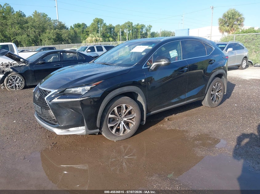 2015 Lexus Nx VIN JTJBARBZ2F2021898 IAAI salvage auction — SIDE, Rebuildable (Florida), sold $5,000 on 2026-07-17 (photo 2)