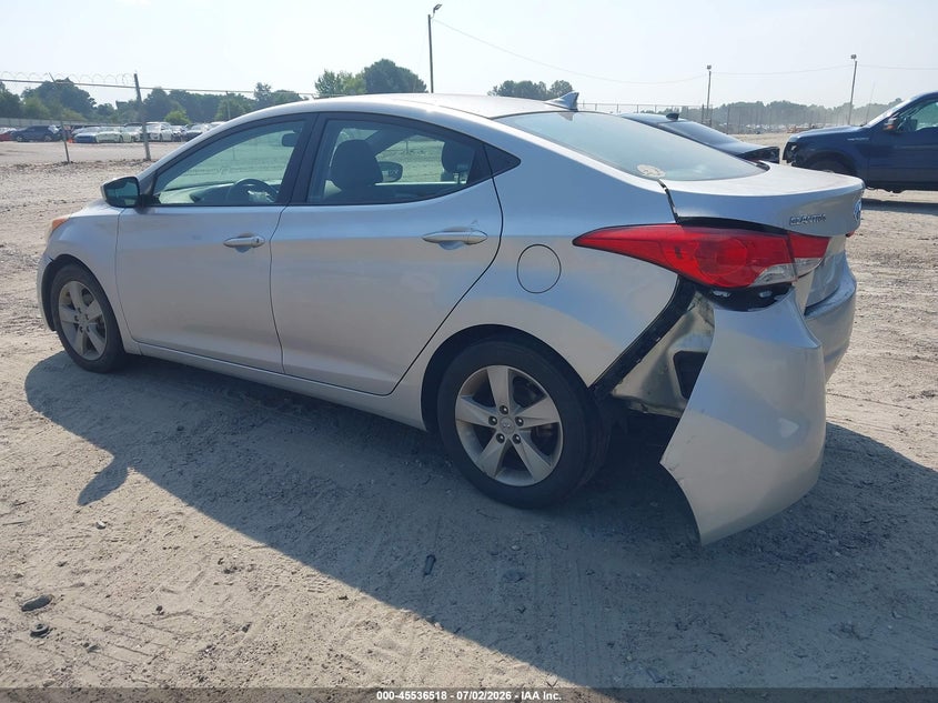 2011 Hyundai Elantra VIN KMHDH4AE4BU147795 IAAI salvage auction — REAR END, Salvage (Georgia), sold $550 on 2026-07-23 (photo 3)