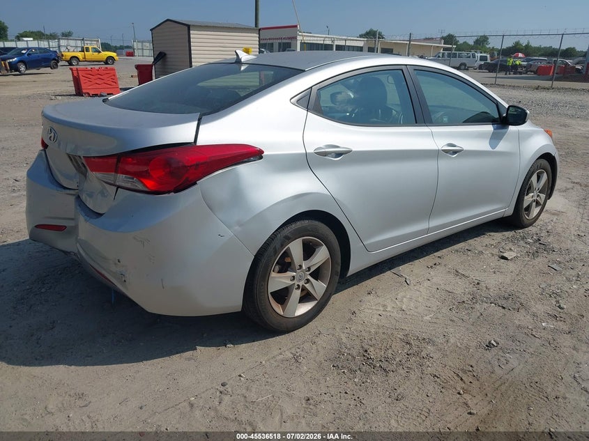 2011 Hyundai Elantra VIN KMHDH4AE4BU147795 IAAI salvage auction — REAR END, Salvage (Georgia), sold $550 on 2026-07-23 (photo 4)