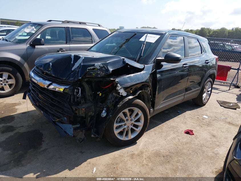2025 Chevrolet Trailblazer VIN KL79MMSP0SB096701 IAAI salvage auction — FRONT END, Salvage (Ohio), sold $25 on 2026-07-28 (photo 2)