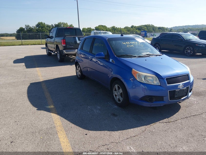 2009 Chevrolet Aveo VIN KL1TD66E59B323802 IAAI salvage auction — NORMAL WEAR, Clear (Missouri), sold $425 on 2026-07-16 (photo 1)