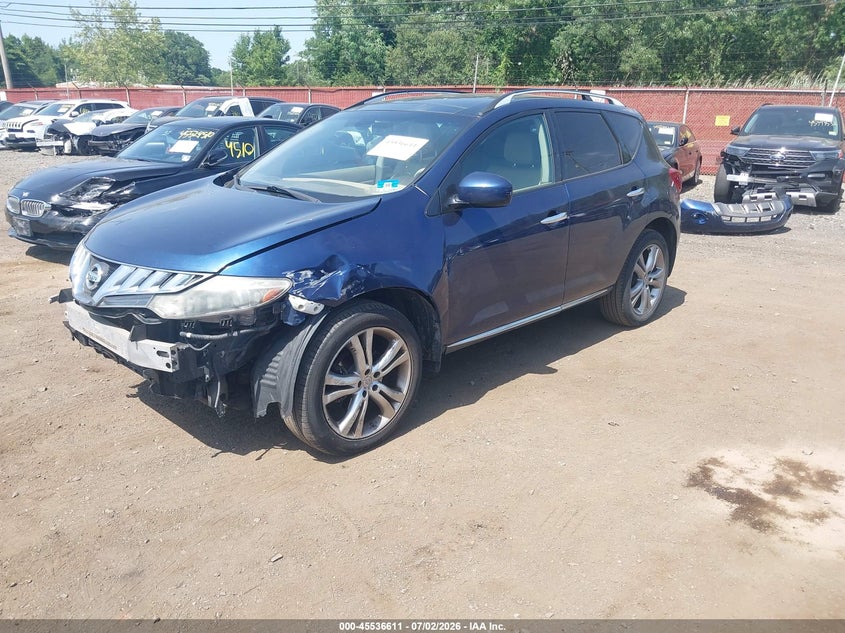 2010 Nissan Murano VIN JN8AZ1MW6AW112335 IAAI salvage auction — FRONT END, Salvage (Idaho), sold $25 on 2026-07-22 (photo 2)