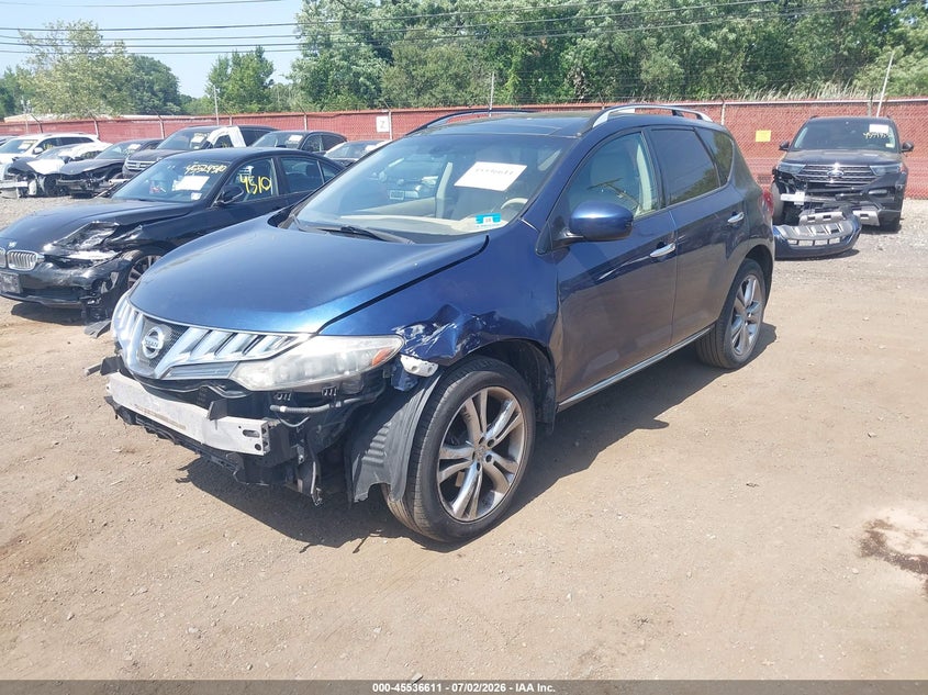 2010 Nissan Murano VIN JN8AZ1MW6AW112335 IAAI salvage auction — FRONT END, Salvage (Idaho), sold $25 on 2026-07-22 (photo 6)