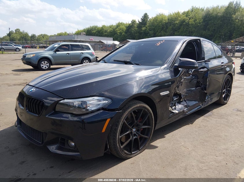 2014 BMW 5er VIN WBAKP9C54EDZ35213 IAAI salvage auction — LEFT SIDE, Salvage (Connecticut), sold $3,950 on 2026-07-30 (photo 2)