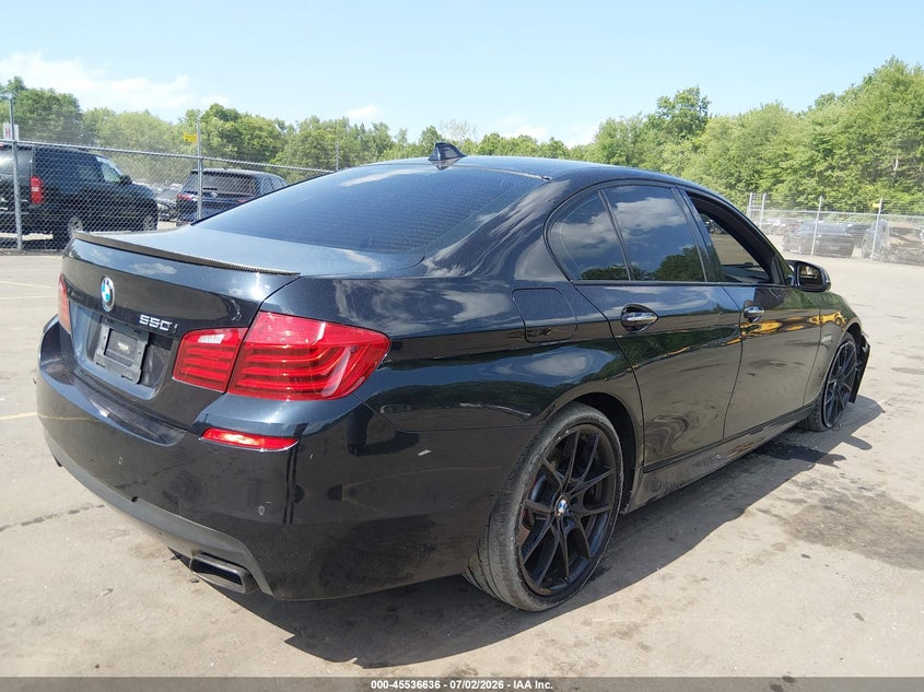 2014 BMW 5er VIN WBAKP9C54EDZ35213 IAAI salvage auction — LEFT SIDE, Salvage (Connecticut), sold $3,950 on 2026-07-30 (photo 4)