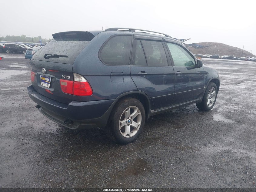 2006 BMW X5 VIN 5UXFA13576LY37998 IAAI salvage auction — NORMAL WEAR, Clear (New Jersey), sold $850 on 2026-07-28 (photo 4)