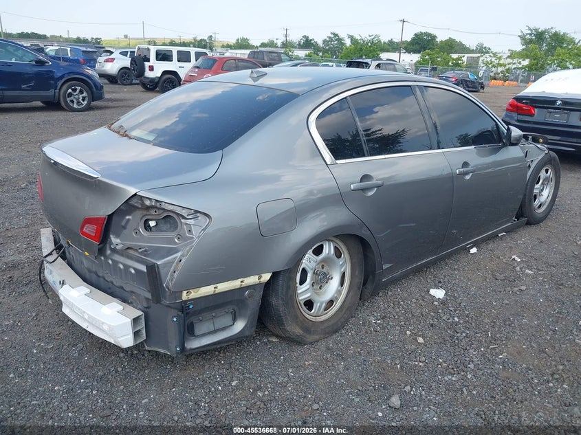 2009 Infiniti G37 VIN JNKCV61F99M051876 IAAI salvage auction — NORMAL WEAR, Clear (New Jersey), sold $475 on 2026-07-29 (photo 4)
