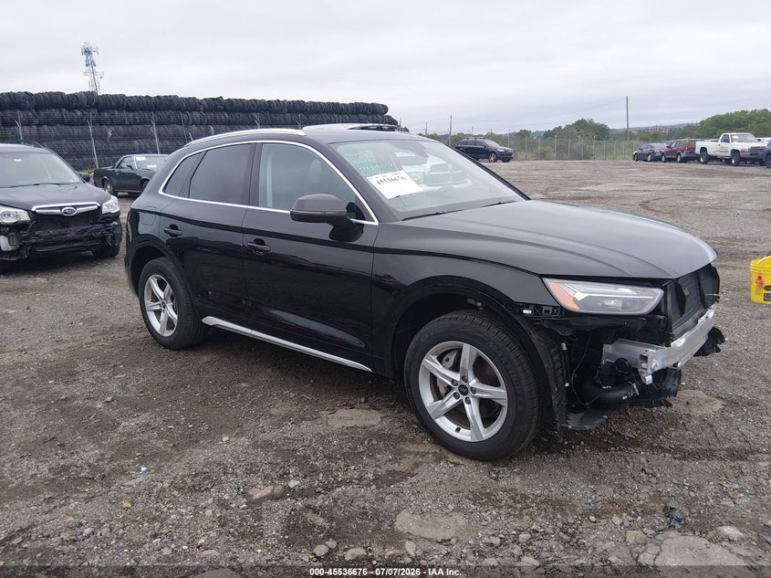 2023 Audi Q5 VIN WA1ABAFY3P2066956 IAAI salvage auction — FRONT END, Salvage (Pennsylvania), sold $11,100 on 2026-07-22 (photo 1)