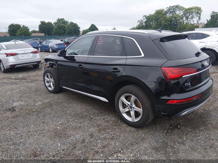 2023 Audi Q5 VIN WA1ABAFY3P2066956 IAAI salvage auction — FRONT END, Salvage (Pennsylvania), sold $11,100 on 2026-07-22 (photo 3)