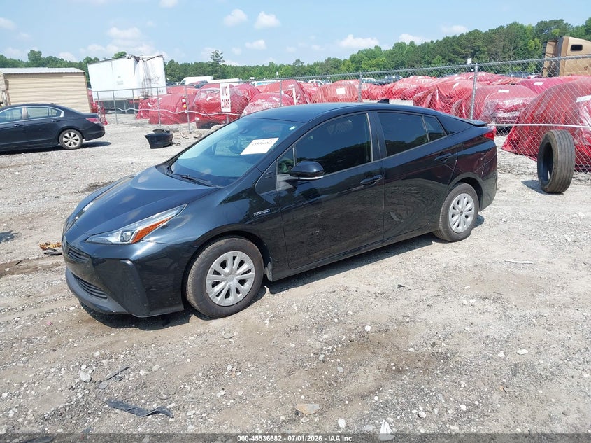 2020 Toyota Prius VIN JTDKARFU3L3119510 IAAI salvage auction — REAR END, Salvage Title, sold $5,600 on 2026-07-19 (photo 2)