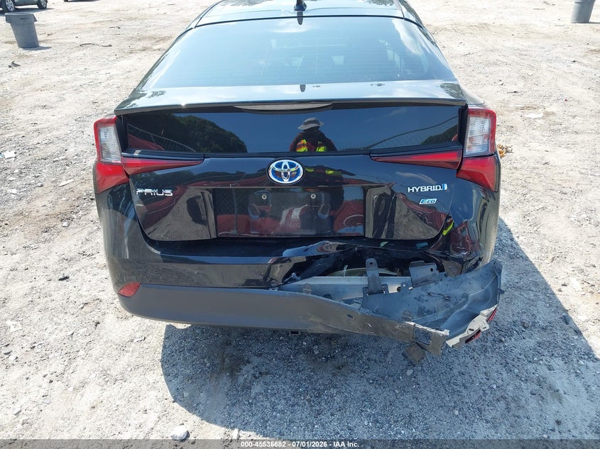 2020 Toyota Prius VIN JTDKARFU3L3119510 IAAI salvage auction — REAR END, Salvage Title, sold $5,600 on 2026-07-19 (photo 6)