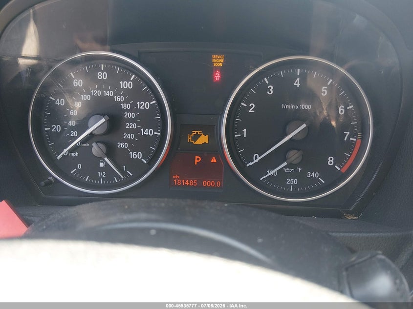 2011 BMW 3 series VIN WBAPM5C57BE576033 IAAI salvage auction — NORMAL WEAR, Clear (Louisiana), sold $225 on 2026-07-20 (photo 7)