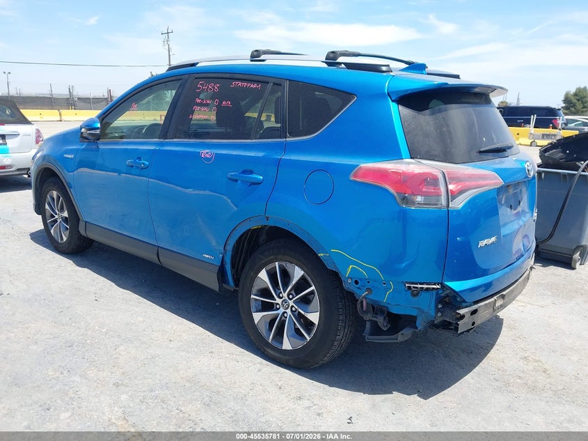 2016 Toyota VIN JTMRJREV1GD058537 IAAI salvage auction — LEFT REAR, Salvage Title, sold $6,400 on 2026-07-23 (photo 3)