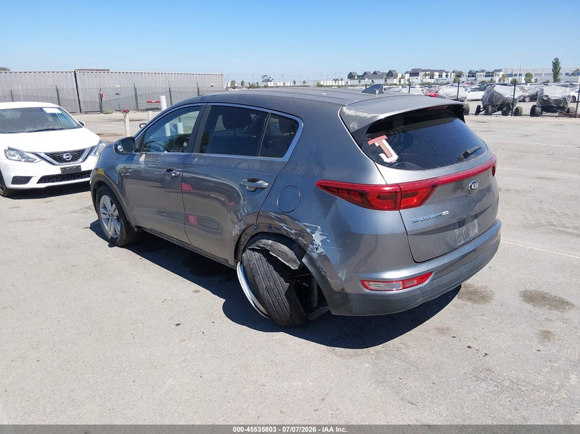 2019 Kia Sportage VIN KNDPM3AC2K7545818 IAAI salvage auction — LEFT SIDE, Salvage (California), sold $3,475 on 2026-07-27 (photo 3)
