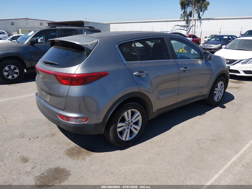 2019 Kia Sportage VIN KNDPM3AC2K7545818 IAAI salvage auction — LEFT SIDE, Salvage (California), sold $3,475 on 2026-07-27 (photo 4)