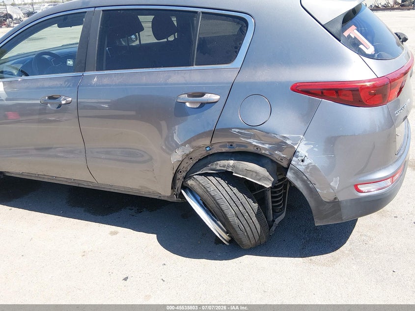 2019 Kia Sportage VIN KNDPM3AC2K7545818 IAAI salvage auction — LEFT SIDE, Salvage (California), sold $3,475 on 2026-07-27 (photo 6)