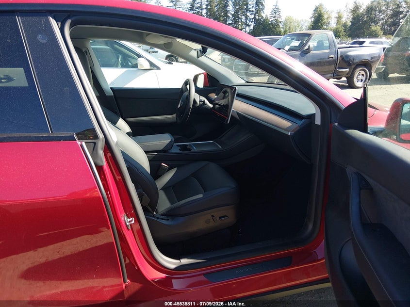 2022 Tesla Model y VIN 7SAYGDEF2NF455480 IAAI salvage auction — LEFT FRONT, Bill Of Sale (Washington), sold $11,100 on 2026-07-30 (photo 5)