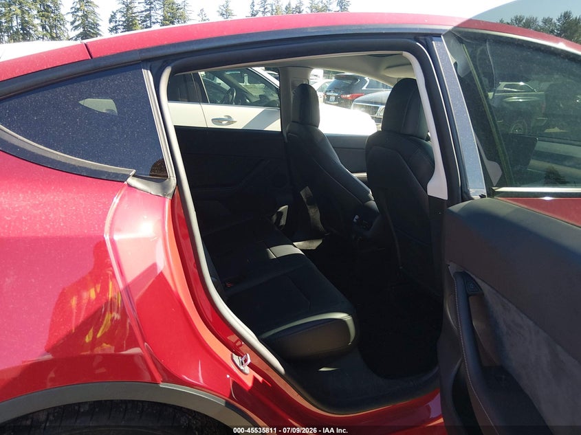 2022 Tesla Model y VIN 7SAYGDEF2NF455480 IAAI salvage auction — LEFT FRONT, Bill Of Sale (Washington), sold $11,100 on 2026-07-30 (photo 8)