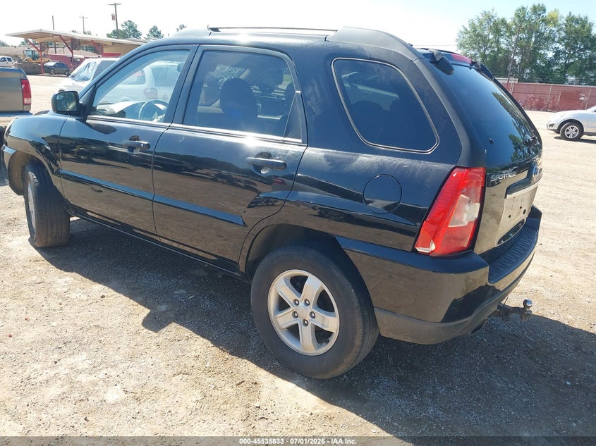 2010 Kia Sportage VIN KNDKG3A33A7720335 IAAI salvage auction — NORMAL WEAR, Original (Texas), sold $25 on 2026-07-23 (photo 3)