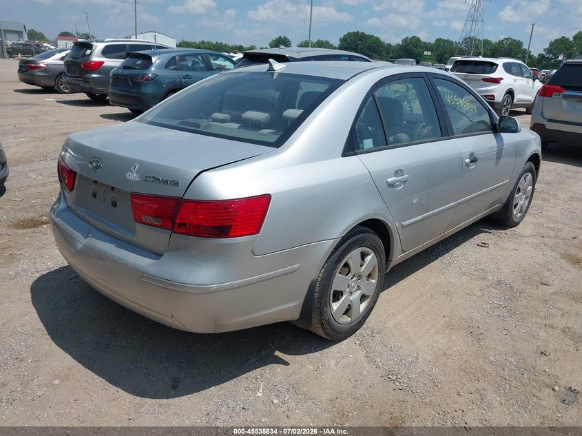 2009 Hyundai Sonata VIN 5NPET46C99H572366 IAAI salvage auction — NORMAL WEAR, Clear (Indiana), sold $300 on 2026-07-08 (photo 4)