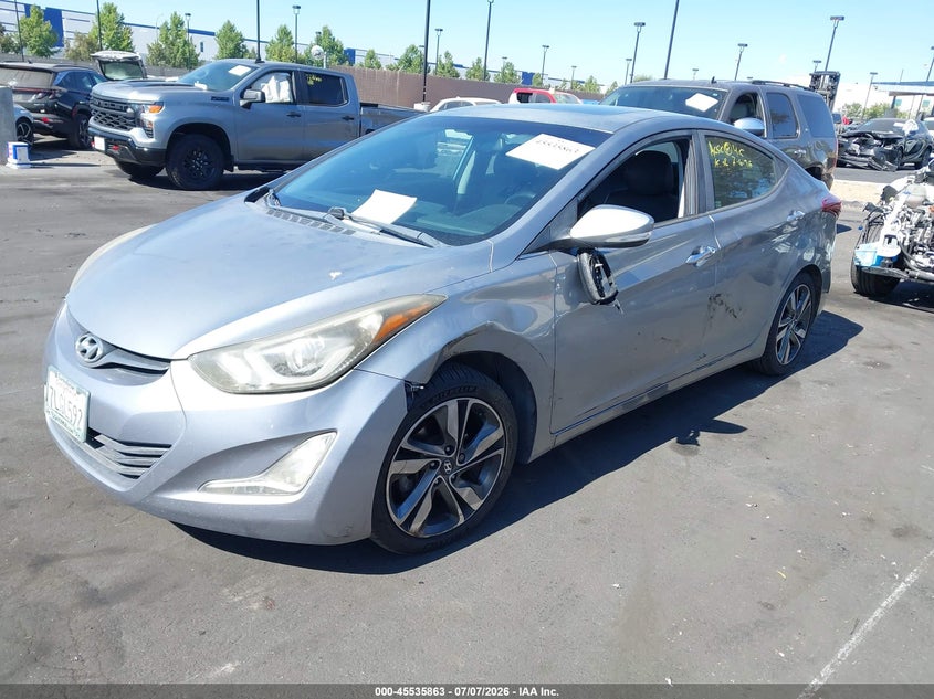 2015 Hyundai Elantra VIN KMHDH4AE1FU452550 IAAI salvage auction — SIDE, Salvage Title, sold $1,775 on 2026-07-31 (photo 6)