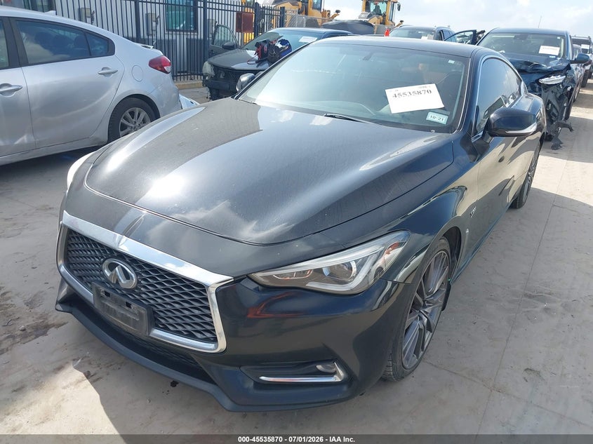 2017 Infiniti Q60 VIN JN1FV7EL2HM701797 IAAI salvage auction — NORMAL WEAR, Original (Texas), sold $4,550 on 2026-07-28 (photo 2)