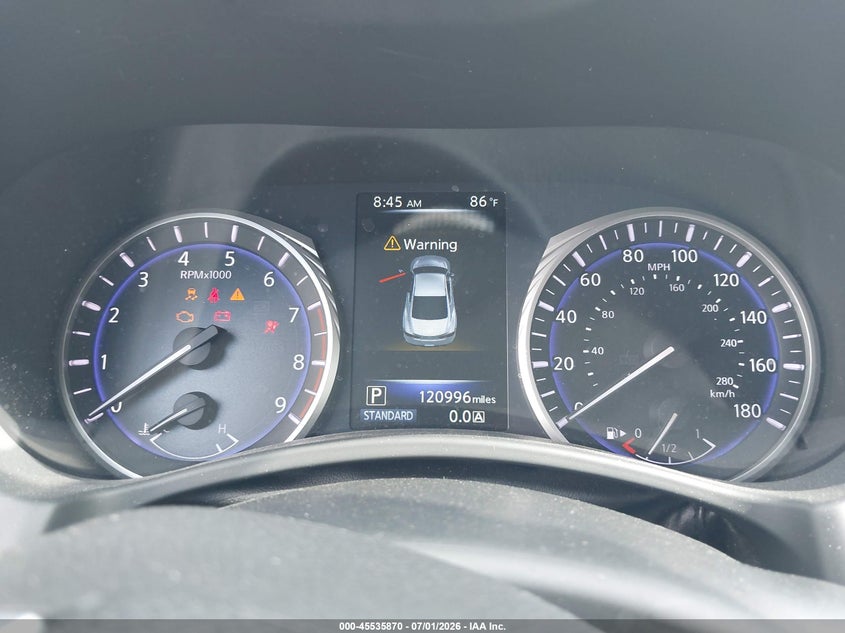 2017 Infiniti Q60 VIN JN1FV7EL2HM701797 IAAI salvage auction — NORMAL WEAR, Original (Texas), sold $4,550 on 2026-07-28 (photo 7)