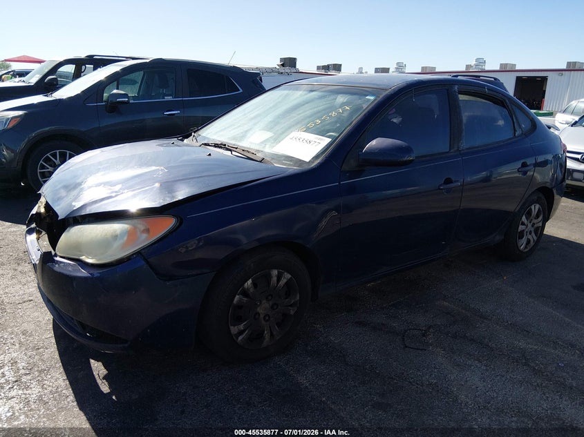 2010 Hyundai Elantra VIN KMHDU4ADXAU142652 IAAI salvage auction — NORMAL WEAR, Clear (Nevada), sold $275 on 2026-07-24 (photo 2)
