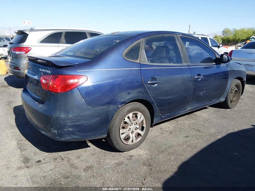 2010 Hyundai Elantra VIN KMHDU4ADXAU142652 IAAI salvage auction — NORMAL WEAR, Clear (Nevada), sold $275 on 2026-07-24 (photo 4)