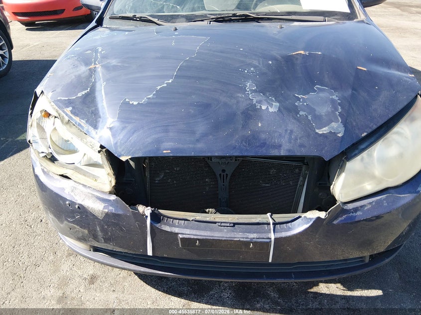 2010 Hyundai Elantra VIN KMHDU4ADXAU142652 IAAI salvage auction — NORMAL WEAR, Clear (Nevada), sold $275 on 2026-07-24 (photo 6)