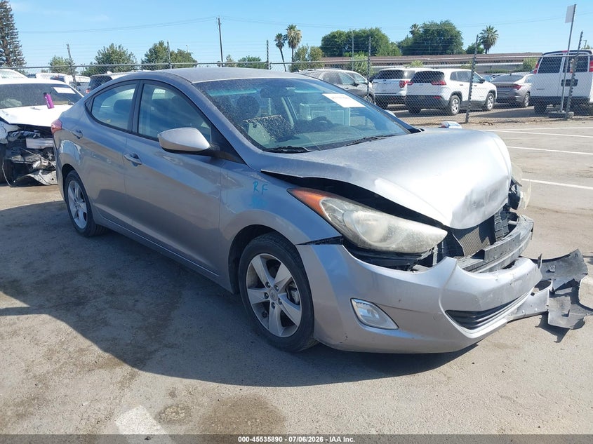 2013 Hyundai Elantra VIN KMHDH4AE7DU710051 IAAI salvage auction — FRONT END, Salvage (California), sold $600 on 2026-07-28 (photo 1)