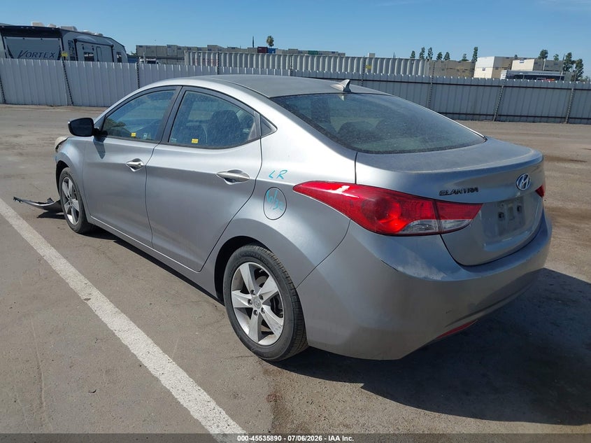 2013 Hyundai Elantra VIN KMHDH4AE7DU710051 IAAI salvage auction — FRONT END, Salvage (California), sold $600 on 2026-07-28 (photo 3)