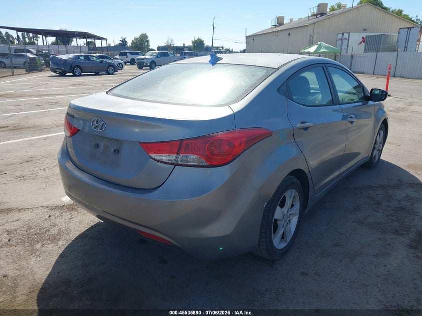 2013 Hyundai Elantra VIN KMHDH4AE7DU710051 IAAI salvage auction — FRONT END, Salvage (California), sold $600 on 2026-07-28 (photo 4)