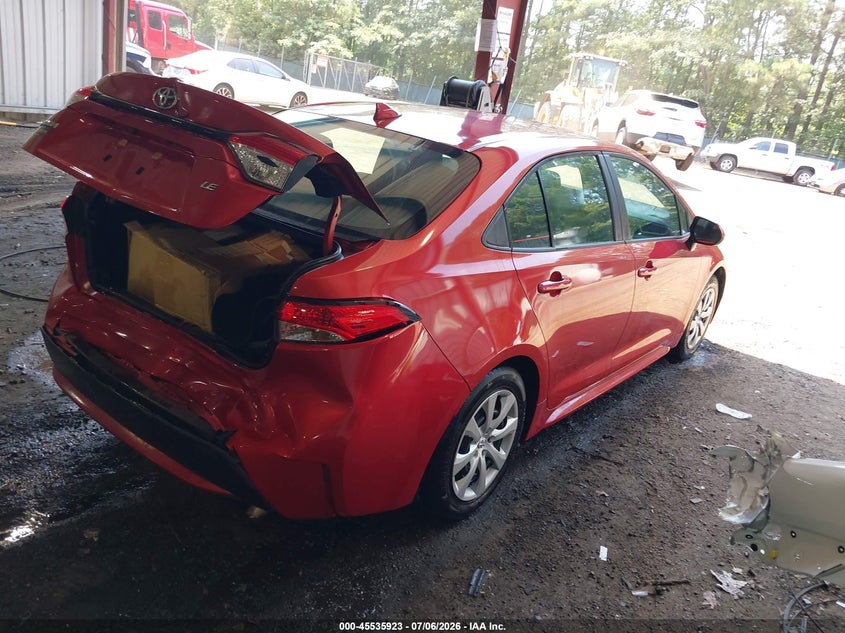 2021 Toyota Corolla VIN 5YFEPMAE2MP264688 IAAI salvage auction — FRONT & REAR, Salvage (Virginia), sold $3,350 on 2026-07-30 (photo 4)