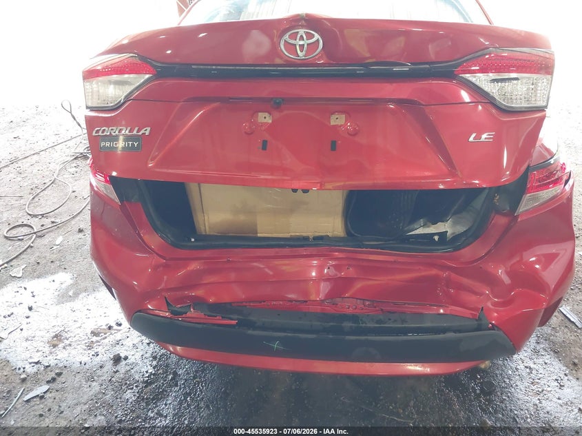 2021 Toyota Corolla VIN 5YFEPMAE2MP264688 IAAI salvage auction — FRONT & REAR, Salvage (Virginia), sold $3,350 on 2026-07-30 (photo 6)