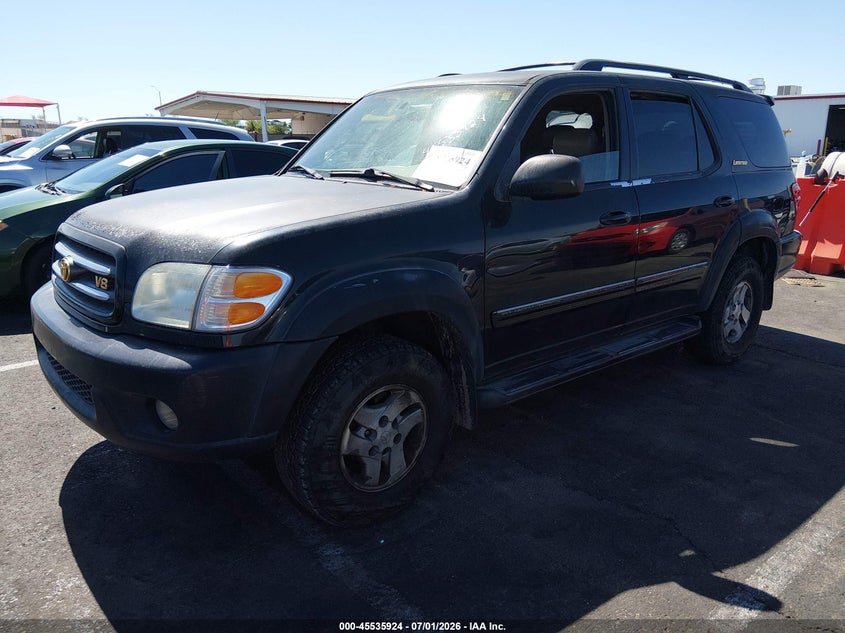 2001 Toyota Sequoia VIN 5TDZT38A11S008071 IAAI salvage auction — NORMAL WEAR, Clear (Nevada), sold $375 on 2026-07-24 (photo 2)