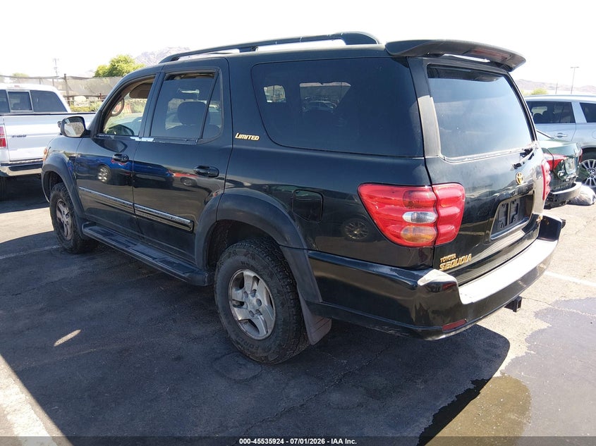 2001 Toyota Sequoia VIN 5TDZT38A11S008071 IAAI salvage auction — NORMAL WEAR, Clear (Nevada), sold $375 on 2026-07-24 (photo 3)