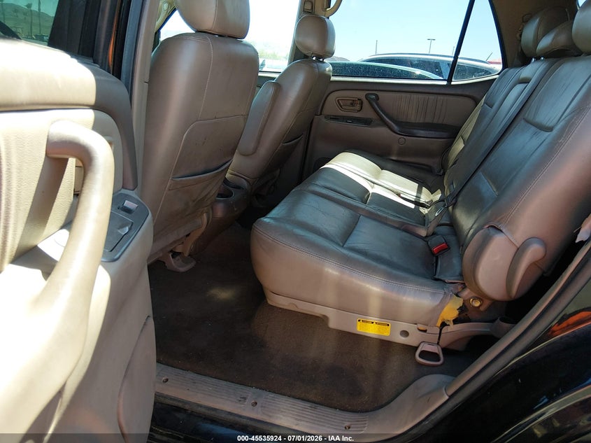 2001 Toyota Sequoia VIN 5TDZT38A11S008071 IAAI salvage auction — NORMAL WEAR, Clear (Nevada), sold $375 on 2026-07-24 (photo 8)