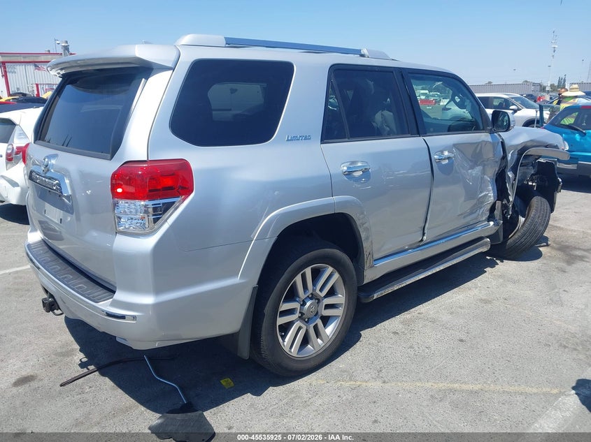 2011 Toyota 4runner VIN JTEBU5JR3B5076918 IAAI salvage auction — RIGHT SIDE, Salvage (California), sold $6,100 on 2026-07-30 (photo 4)