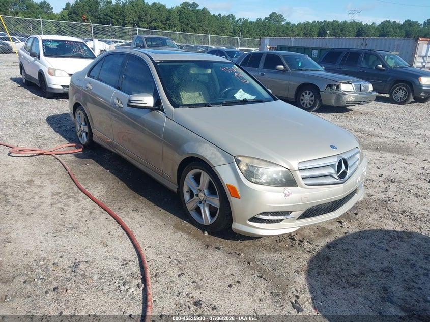 2011 Mercedes-benz C class VIN WDDGF5EB9BR136510 IAAI salvage auction — NORMAL WEAR, Repossession Paperwork (Georgia), sold $375 on 2026-07-31 (photo 1)