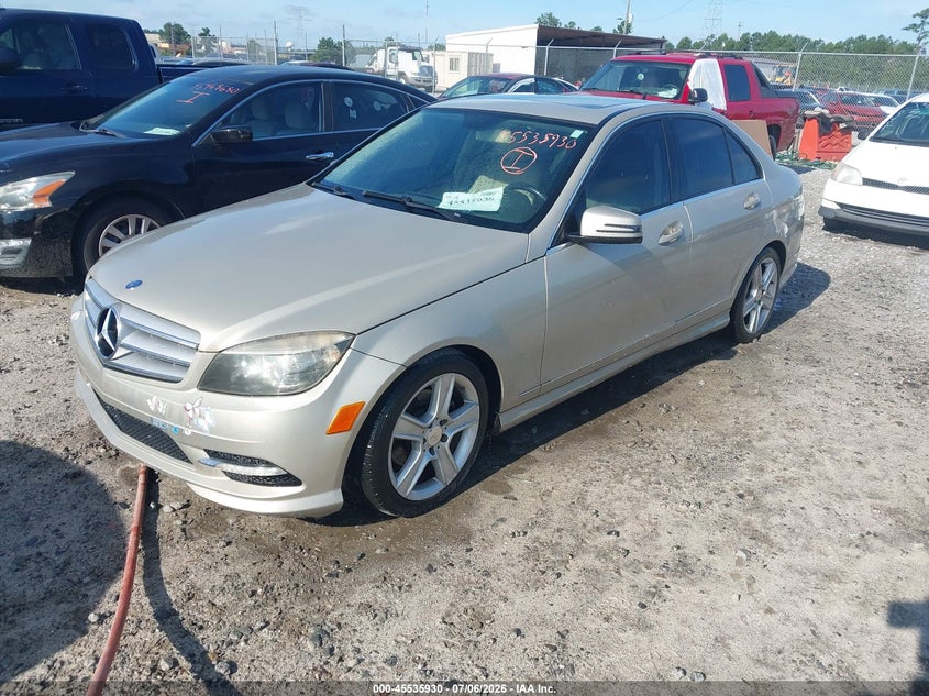 2011 Mercedes-benz C class VIN WDDGF5EB9BR136510 IAAI salvage auction — NORMAL WEAR, Repossession Paperwork (Georgia), sold $375 on 2026-07-31 (photo 2)