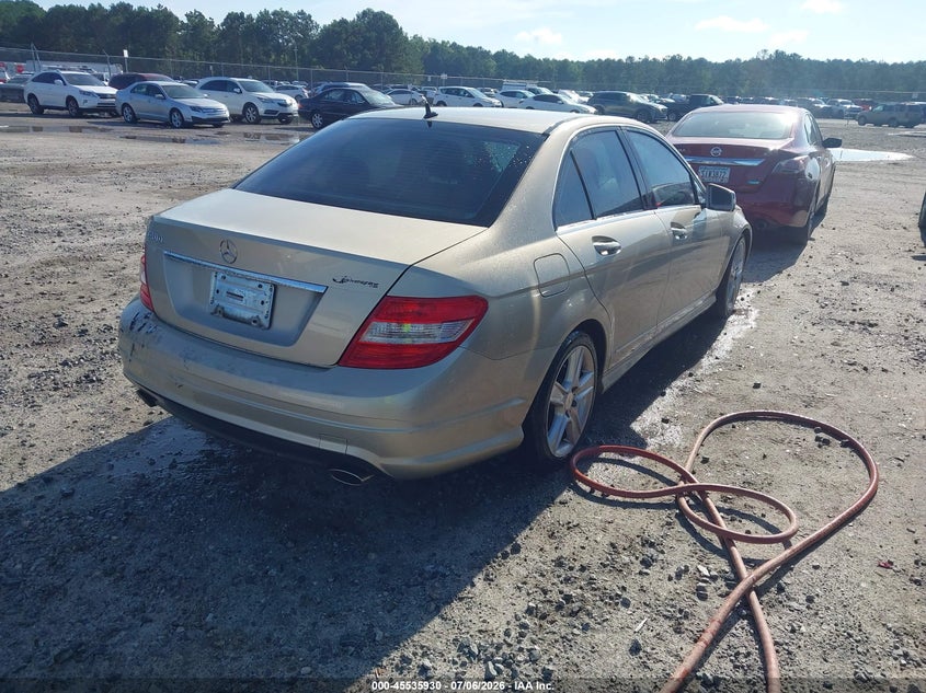 2011 Mercedes-benz C class VIN WDDGF5EB9BR136510 IAAI salvage auction — NORMAL WEAR, Repossession Paperwork (Georgia), sold $375 on 2026-07-31 (photo 4)
