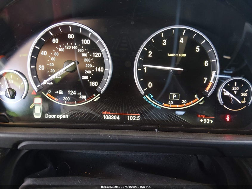 2014 BMW 5er VIN WBA5A5C59ED506981 IAAI salvage auction — NORMAL WEAR, Clear-Dealer Only (Arizona), sold $1,750 on 2026-07-28 (photo 7)
