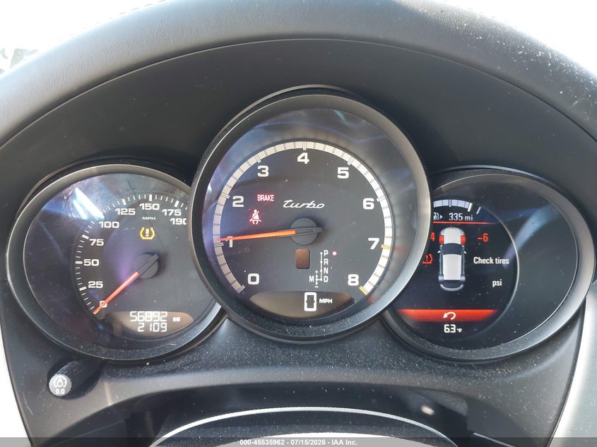 2015 Porsche Macan VIN WP1AF2A52FLB98367 IAAI salvage auction — FRONT END, Salvage (Montana), sold $9,000 on 2026-08-22 (photo 7)
