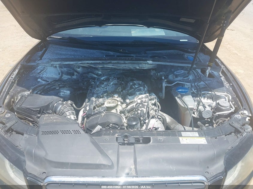 2012 Audi A5 VIN WAUCFAFR0CA044969 IAAI salvage auction — Burn Engine, Salvage (Tennessee), sold $25 on 2026-07-29 (photo 6)