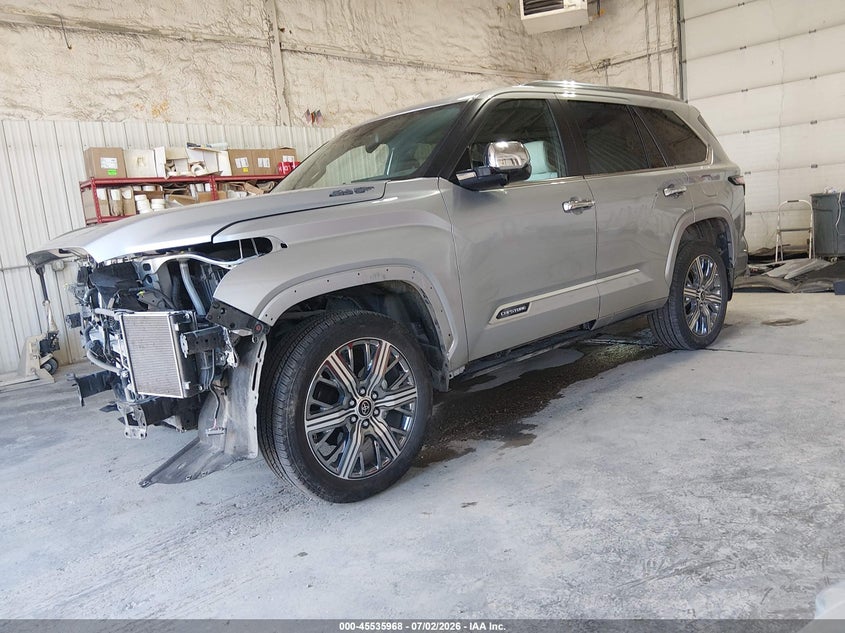 2024 Toyota Sequoia VIN 7SVAAABA9RX038026 IAAI salvage auction — FRONT END, Salvage Title, sold $25,750 on 2026-07-24 (photo 2)