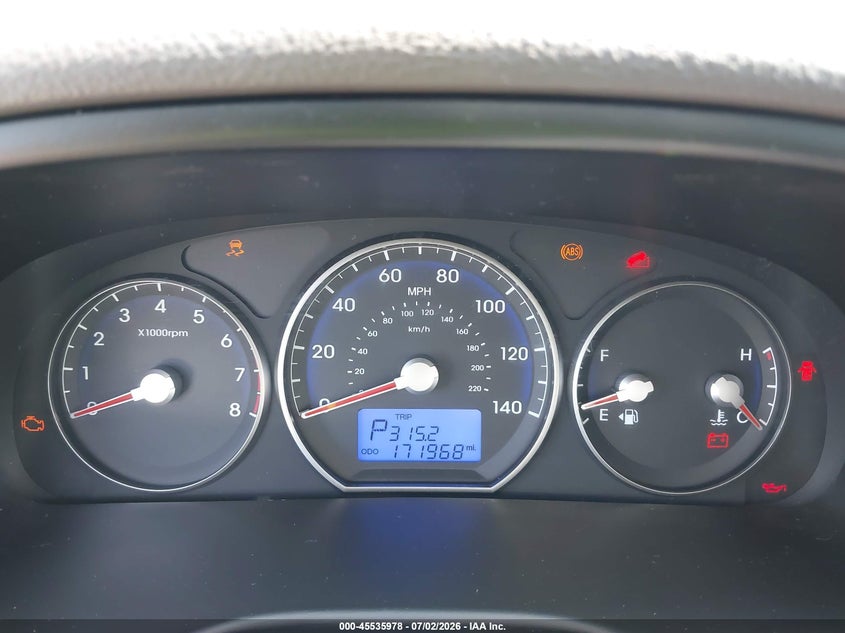 2012 Hyundai Santa fe VIN 5XYZG3AB4CG113047 IAAI salvage auction — NORMAL WEAR, Clear (New York), sold $675 on 2026-07-22 (photo 7)