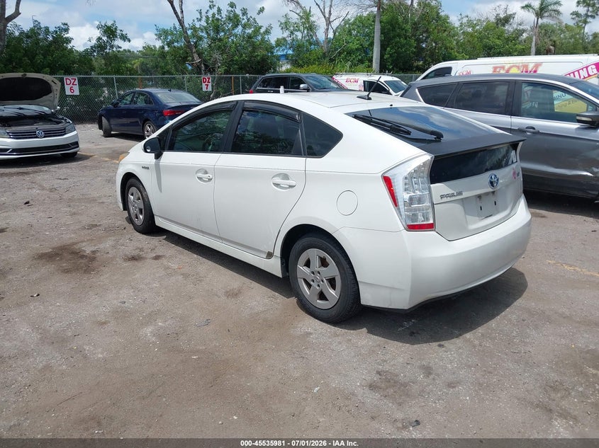 2011 Toyota Prius VIN JTDKN3DU0B0274049 IAAI salvage auction — NORMAL WEAR, Clear (Florida), sold $1,650 on 2026-07-13 (photo 3)