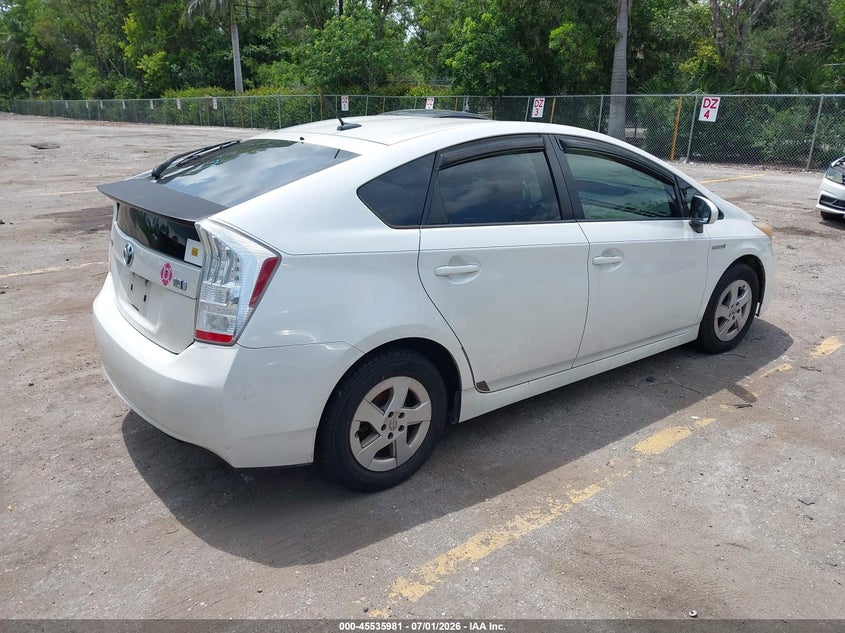 2011 Toyota Prius VIN JTDKN3DU0B0274049 IAAI salvage auction — NORMAL WEAR, Clear (Florida), sold $1,650 on 2026-07-13 (photo 4)